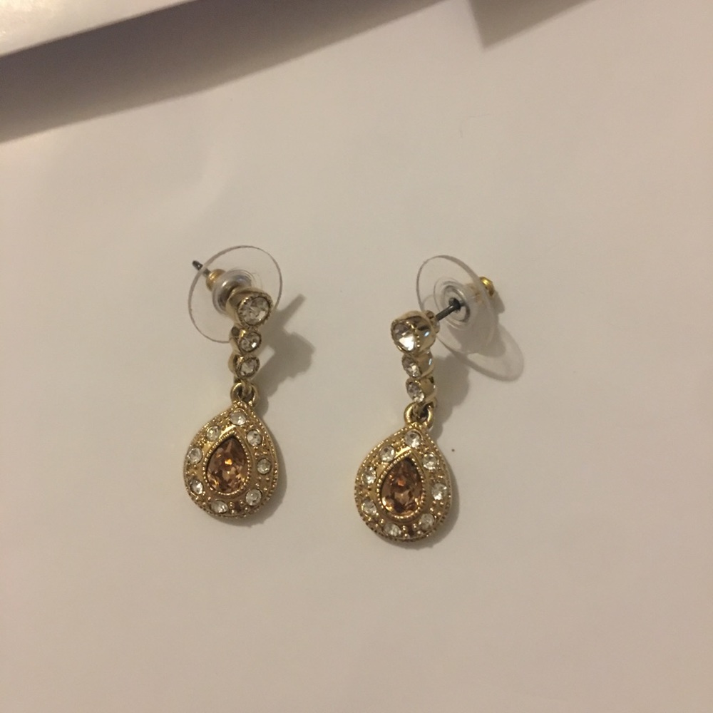 Bronze tear drop earrings